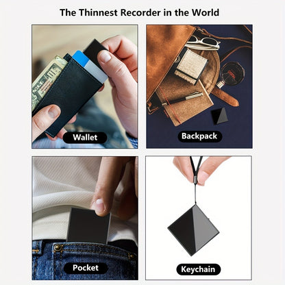 Voice Activated Recorder with AI Noise Reduction, 3072Kbps HD Audio Quality, 64GB Storage Up to 4000 Hours, Magnetic Mini Spy Recorder for Lectures Meetings Interviews Journalists Students
