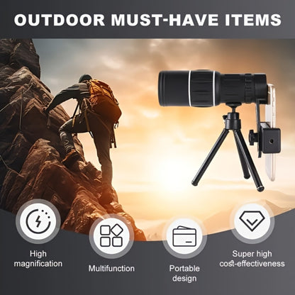 Monocular Telescope 10x50 High Power HD Compact Scope with Manual Focus for Adults Bird Watching Hiking Hunting Travel Outdoor Sightseeing Gift
