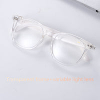 Transparent Plastic Frame + Photochromic Lens
