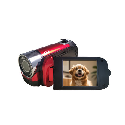 Portable 1080P Digital Camcorder with Rotating Screen & 32G Memory Card | Rechargeable Battery, Selfie Support, Compact Travel Video Camera for Vlogging, Family Gatherings & Everyday Recording