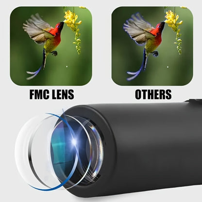 10X25 Monocular Telescope with Ergonomic Rubber Grip | Lightweight Fixed Focus 10X Zoom 25mm Lens for Hiking, Camping, Birdwatching, Hunting & Outdoor Sports