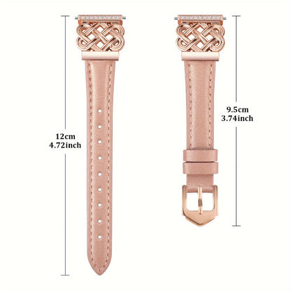 Samsung Galaxy Watch Band Women 20mm Ultra Thin Interlocking Buckle White Slim Strap, Fits Galaxy Watch 7 6 5 4 44mm 40mm, 6 Classic 47mm 43mm, 5 Pro, 4 Classic, Watch 3 41mm, Active 2 – Ladies Replacement Wristband