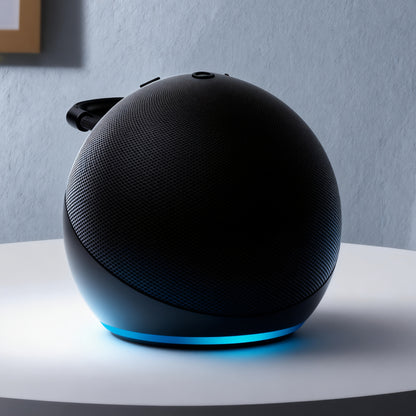 Spherical Bluetooth Speaker with RGB LED Light – Wireless Subwoofer, TWS Stereo Pairing, Portable Base, 360° Surround Sound, Globe Shape Wireless Speaker for Home, Desktop & Holiday Gifts