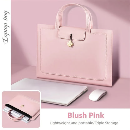 Laptop Sleeve Bag 13 14 15.6 16 Inch Protective Case with Carrying Strap Inner Liner Pouch Compatible MacBook HP Dell Lenovo Multi-Color Portable Shoulder Handbag Travel Briefcase for Women Men