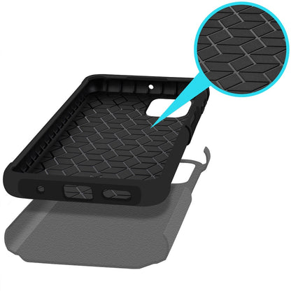Revvl 7 5G Case Heavy Duty Dual Layer Shockproof with Magnetic Support – Hybrid Hard PC TPU Drop Protection Cover for T-Mobile Revvl 7 5G with Raised Bezels & Precise Cutouts