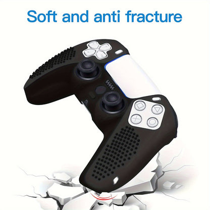PS5 Controller Silicone Cover with 10 Thumb Grip Caps – Protective Case & Grip Accessories Set for PS5 DualSense Controller, Anti-Slip Skin Cover for PlayStation 5 Controller