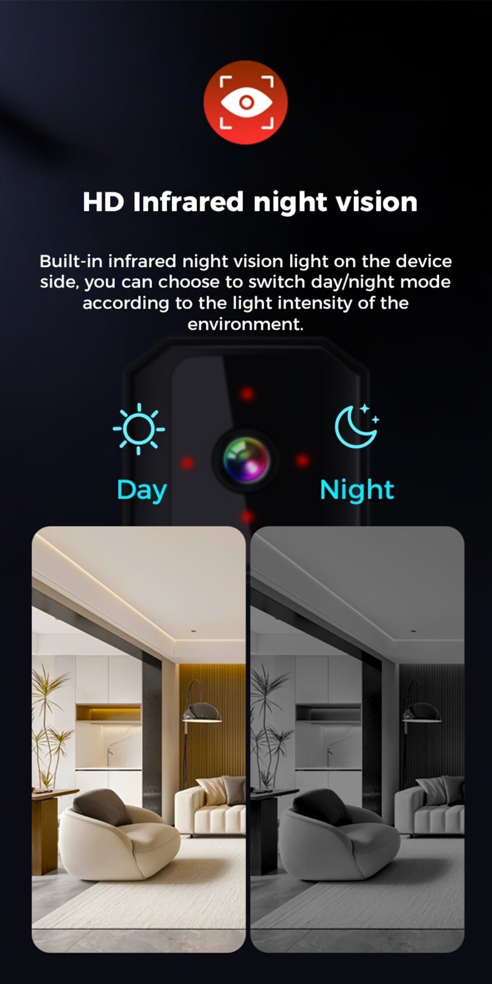 Wireless Security Camera Rechargeable Battery, No WiFi No Internet AP Hotspot, IR Night Vision, Two-Way Audio, Motion Detection Alerts, Indoor Outdoor Portable Surveillance – Home Pet Baby Monitor