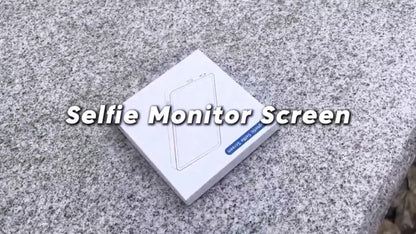Magnetic Selfie Monitor Screen for Vlogging & Live Streaming – Rear-Facing Main Camera Display for iPhone & Android, High-Resolution Selfie Screen for TikTok, YouTube & Instagram Content Creation