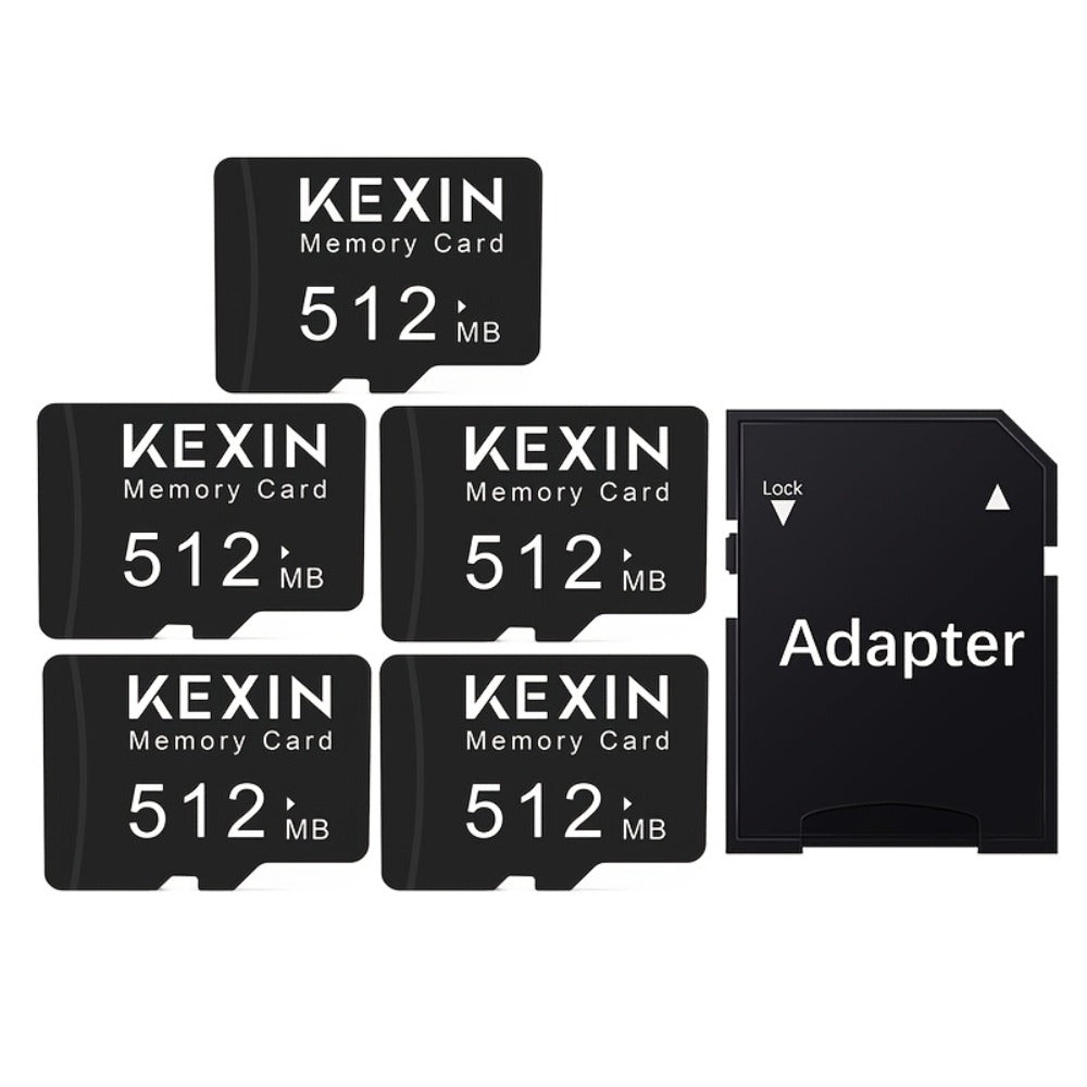 Micro SD Card 5 Pack 128MB 512MB Class 4 TF Flash Memory Cards – Multi-Device Storage for Camera Car Audio GPS Game Console Tablet Phone Laptop MP3 Player