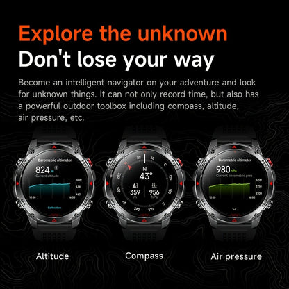 IPX8 Waterproof GPS Smartwatch for Men Outdoor Adventure 3ATM 1.46 Inch IPS Display Multi-Sport Tracking Wireless Calling Message Notifications Compatible with Android iPhone – Black Steel Silver Camouflage