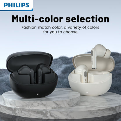 Philips 2026 Wireless Earbuds V6.0 Dual Stereo In-Ear Noise Reduction Long Standby Type-C Charging Comfortable Fit for Birthday Independence Day Holiday Gift iOS Android