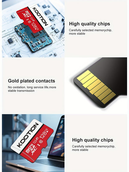 UHS-I C10 90MB/s Micro SD Card Bulk Pack with SD Adapter, TF Memory Card 5 or 10 Pack Full HD 1080P Recording for Smartphone Tablet Laptop Action Camera Dash Cam Drone Game Console – 512MB to 128GB