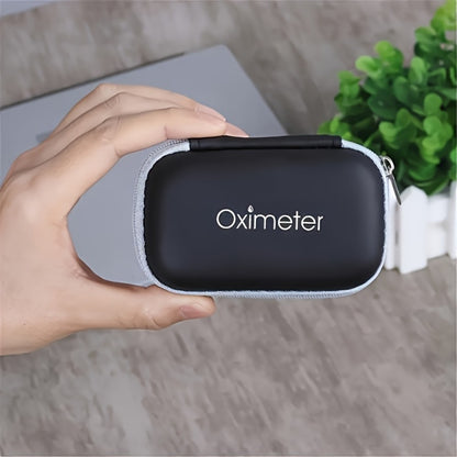 Fingertip Oximeter Case with Cleaning Rod – Hard Shell Dustproof Shockproof Travel Pouch for Pulse SpO2 Blood Oxygen Monitor | Portable Storage Bag