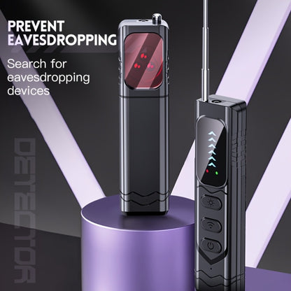 Smart Bug Detector Anti-Spy Camera Finder with Anti-Eavesdropping, Anti-Tracking & Anti-Stealing Detection – Portable Privacy Security Scanner for Hotels, Meeting Rooms, Cars, Homes & Travel
