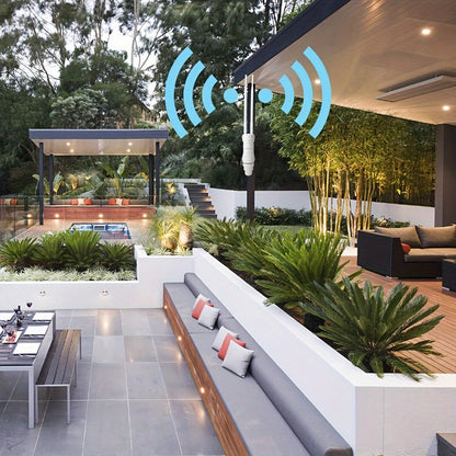 WAVLINK N300 Outdoor PoE WiFi Access Point 300Mbps - 2x7dBi Antennas 150m Range, AP Router Repeater 4-in-1 Modes, WAN/LAN Port, 32 Devices, for Factory Campus Hotel Community Street