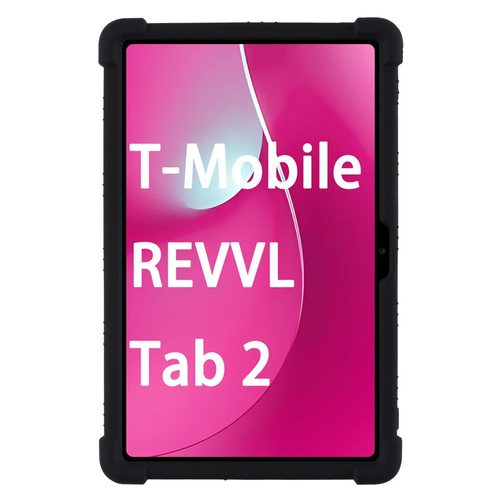 T-Mobile Revvl Tab 2 Case 10.1 Inch Shockproof Soft Silicone Protective Cover Slim Flexible TPU Shell Full Body Protection Anti-Scratch for Revvl Tab 2 Black Blue Rose Red