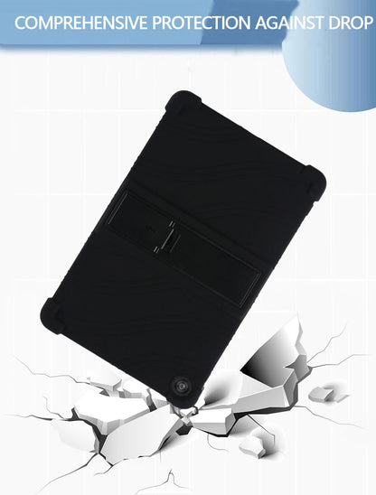 T-Mobile Revvl Tab 2 Case 10.1 Inch Shockproof Soft Silicone Protective Cover Slim Flexible TPU Shell Full Body Protection Anti-Scratch for Revvl Tab 2 Black Blue Rose Red
