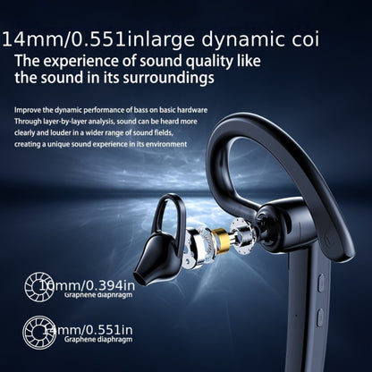 Bluetooth 5.4 Noise Cancelling Wireless Earphone Dual Microphone CVC8.0 200 Hours Talk Time Hands-Free Earpiece for iOS Android Home Office Meeting Driving