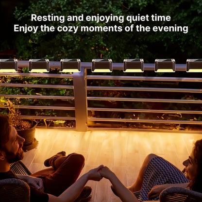 Solar Deck Lights Outdoor 20/30 Pack IP44 Waterproof Warm White LED Step Lights for Stairs Fence Patio Garden Pathway Courtyard Landscape Decoration - Black White Brown Available
