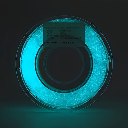 Glow in the Dark PLA Filament 1.75mm 200g – Luminous Phosphorescent 3D Printer Filament ±0.02mm Neatly Wound | Glow Blue & Glow Green PLA for FDM 3D Printers Cosplay Halloween Creative Prints