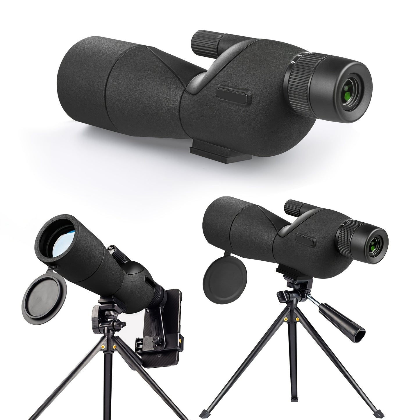 25-75x60 Spotting Scope with Tripod, Carrying Bag & Smartphone Adapter | High-Power Variable Zoom Scope for Target Shooting, Hunting, Bird Watching & Outdoor Sports – Best Gift for Dad