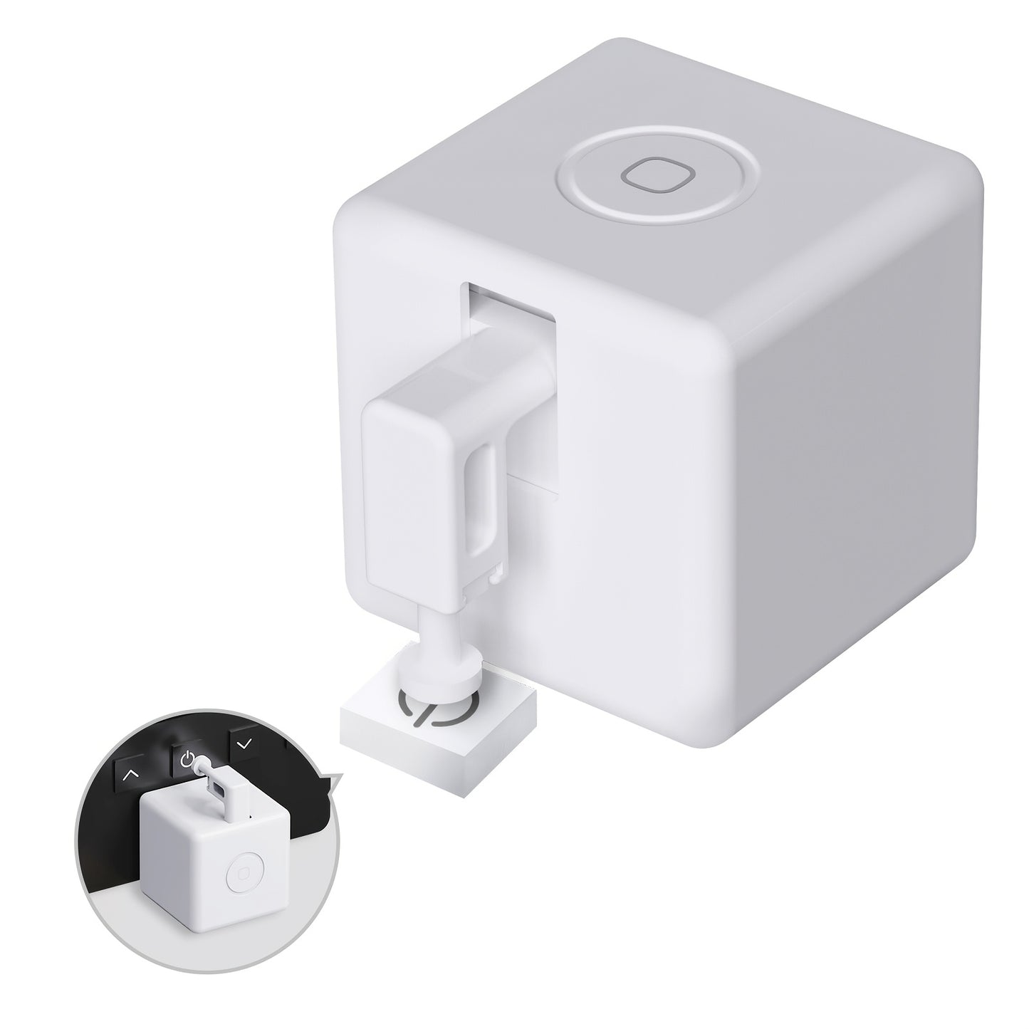 Smart Button Pusher Robot Fingerbot Plus – MOES Wireless Automatic Switch Controller, Works with Alexa, Google Home & Tuya App, No Wiring 5-Second Install, Retrofit Any Button or Switch (Black/White/Kit)