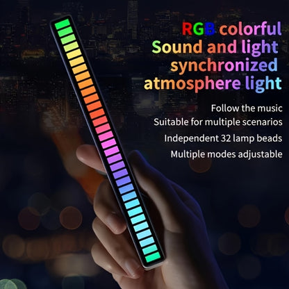 Sound Activated RGB Ambient Light Bars 2/4 Pack – Music Rhythm Sync USB Plug & Play, Color Changing Atmosphere Lights for Gaming Room, Car Interior, Streaming Studio, TikTok & Desk Setup