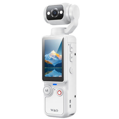 4K UHD Vlogging Action Camera 180° Rotating Lens Anti-Shake 1.9" Screen 2000mAh Battery – Lightweight Travel Cam with Image Stabilization for Vlogging, Hiking & Outdoor Sports | Gift for Teens & Adults
