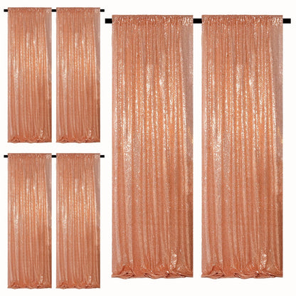 Sequin Backdrop Curtains 2FTx8FT Glitter Photography Background Panels for Party Wedding Birthday Stage Decoration Gold Yellow Shimmer Curtain Set 4 6 10 Panels Available