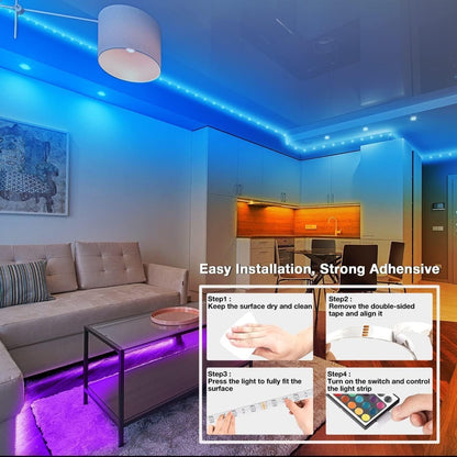 LED Strip Lights 200FT – Smart RGB Color Changing with App & Remote Control Music Sync 16 Million Colors Timer for Room Bedroom Gaming Party Holiday Christmas Decor