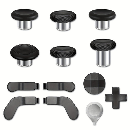 Xbox Elite Controller Series 2 Accessories 13-in-1 Replacement Kit - Paddles Thumbsticks Analog Sticks 2 D-Pads Repair Tool Stainless Steel Parts Set for Xbox Elite 2