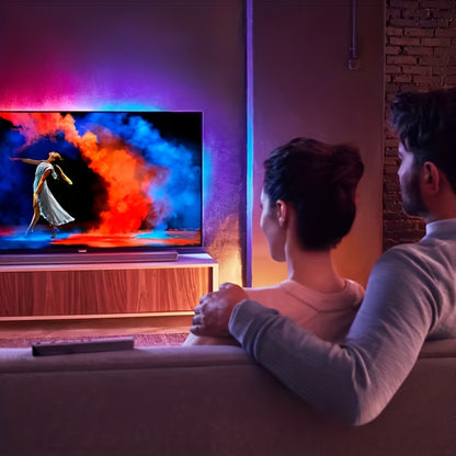 TV LED Backlight Strip with AR Screen Sync - RGB Smart Ambient Light for 35-80 Inch TVs & Monitors, Music Sync, App Control, Immersive Bias Lighting for Gaming Room & Home Theater