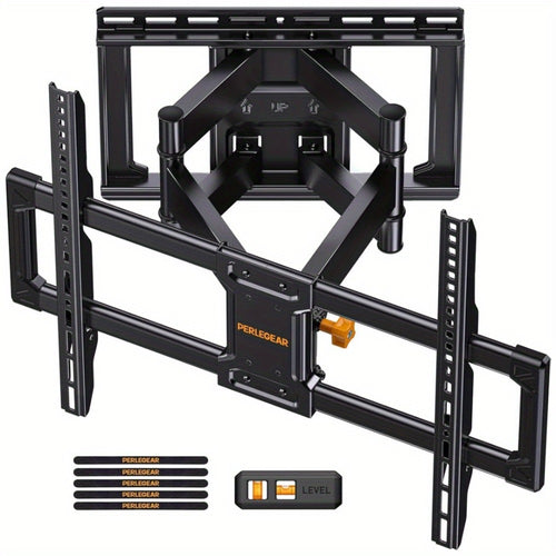 Heavy Duty TV Wall Mount 40-85 Inch 132 lbs – Full Motion Dual Articulating Arms, Tool-Free Tilt Swivel Extend Rotate Level, VESA 600x400mm, Fits 16" Studs, Steel Bracket for Large Flat Screen TVs