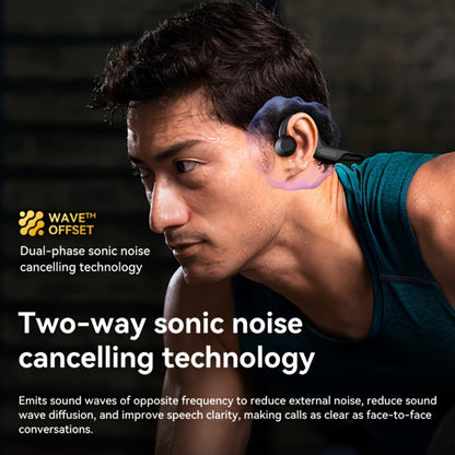Open Ear Air Conduction Headphones Wireless, Mosyxe Sport Earphones with Noise Cancelling Mic, Seamless Bluetooth Pairing, Lightweight Open-Ear Design for Running Cycling Hiking Gym Outdoor Sports