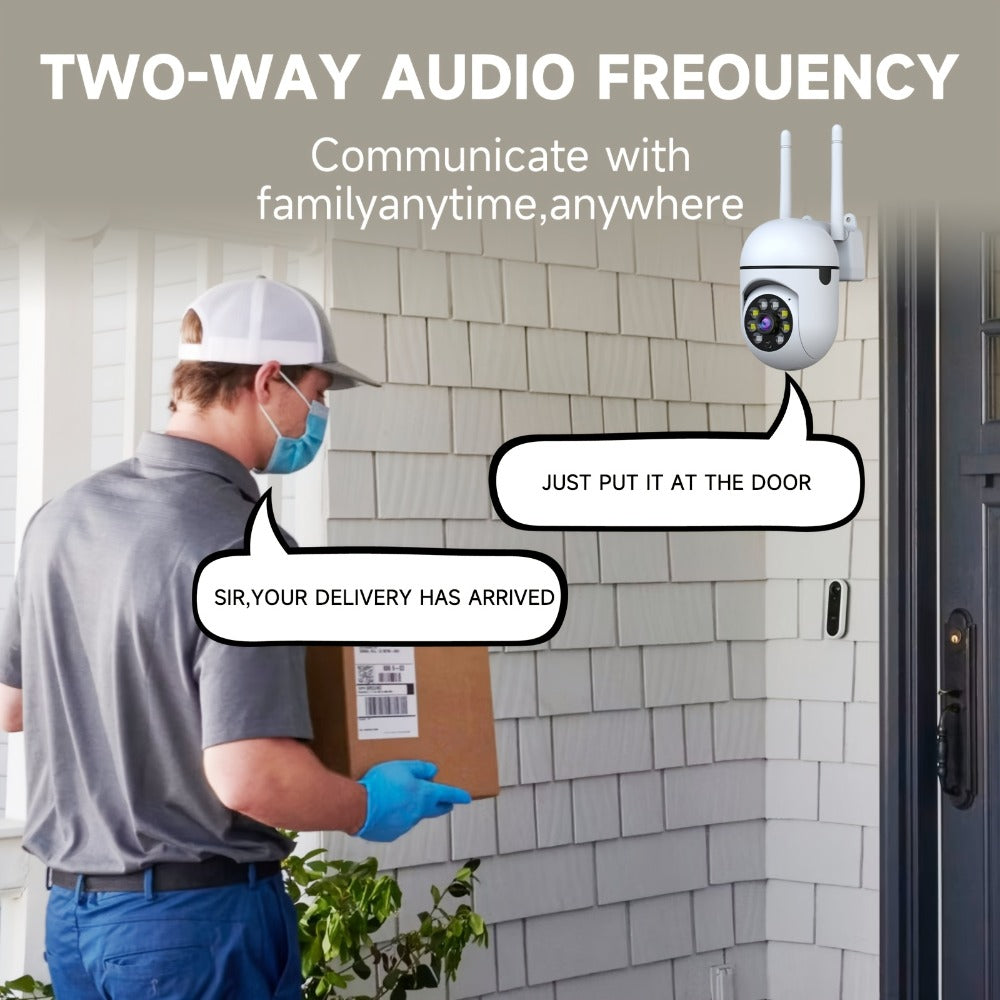 2-Pack Indoor Security Camera 2K QHD, Dual-Band 2.4/5GHz WiFi, 355° Pan PTZ, AI Motion Tracking, Full-Color Night Vision, Two-Way Audio, SD & Cloud Storage – Baby Monitor Pet Cam Home Surveillance