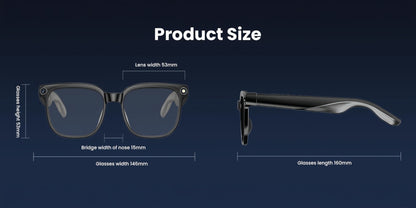 AI Translation Glasses with Camera 8MP HD Video & Photochromic Lenses – Voice Assistant | Object Recognition | Hands-Free Music & Calls | Wireless Smart Eyewear for Travel Business Daily Use | Tech Gift