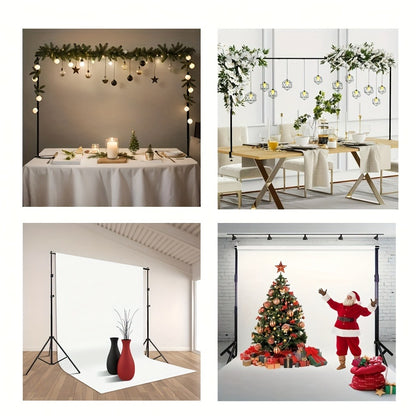 10x7ft Photo Video Studio Backdrop Stand System Kit with Carrying Bag | Adjustable Background Support for Photography, Wedding, Party Decoration & Portrait Studio