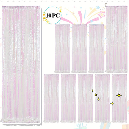 Sequin Backdrop Curtains 2FTx8FT Glitter Photography Background Panels for Party Wedding Birthday Stage Decoration Gold Yellow Shimmer Curtain Set 4 6 10 Panels Available