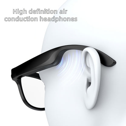Smart Glasses with Camera 200MP Dual Lens AI POV Recording – Hi-Fi Open-Ear Audio | Touch & Voice Control | Ultra-Long Battery | Cycling Sports Outdoor Photography | Transparent & Black Lenses | Tech Gift