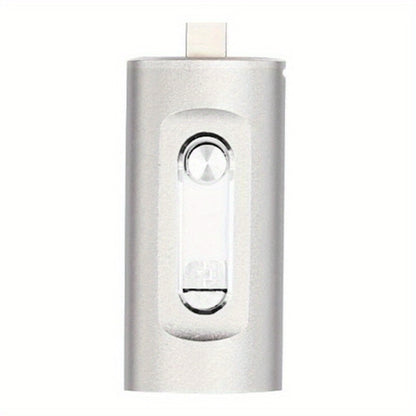 4-in-1 USB 3.0 Flash Drive 128GB 256GB for iPhone, Android, USB-C & PC – Ultra-Fast Data Transfer Thumb Drive Photo Stick Memory Stick with Lightning, Type-C, USB-A & Micro USB Ports