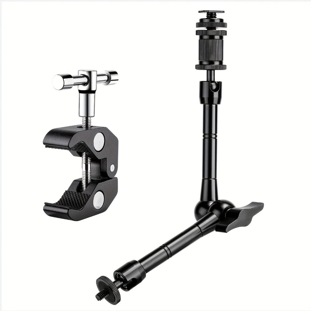 Magic Arm 11 Inch Friction Articulating with Super Clamp – Camera Arm for DSLR, LCD Monitor, LED Light, Photo Studio, Streaming & Outdoor Camping Fishing Mount