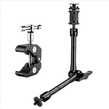 Magic Arm 11 Inch Friction Articulating with Super Clamp – Camera Arm for DSLR, LCD Monitor, LED Light, Photo Studio, Streaming & Outdoor Camping Fishing Mount