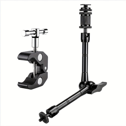 Magic Arm 11 Inch Friction Articulating with Super Clamp – Camera Arm for DSLR, LCD Monitor, LED Light, Photo Studio, Streaming & Outdoor Camping Fishing Mount