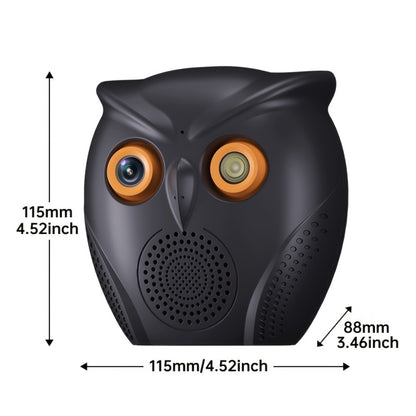 Owl-Shaped Home Security Camera 2-Pack, HD Surveillance, Smart Human Detection, USB Powered, Wireless Indoor Monitoring, Motion Alarm, Cute Design for Home Small Store Office Apartment Security