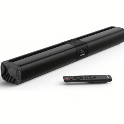 2.1 Channel Soundbar with Subwoofer for TV PC Gaming – Wireless Bluetooth Optical AUX Wall-Mountable Surround Sound System, Plug & Play Home Theater Speaker
