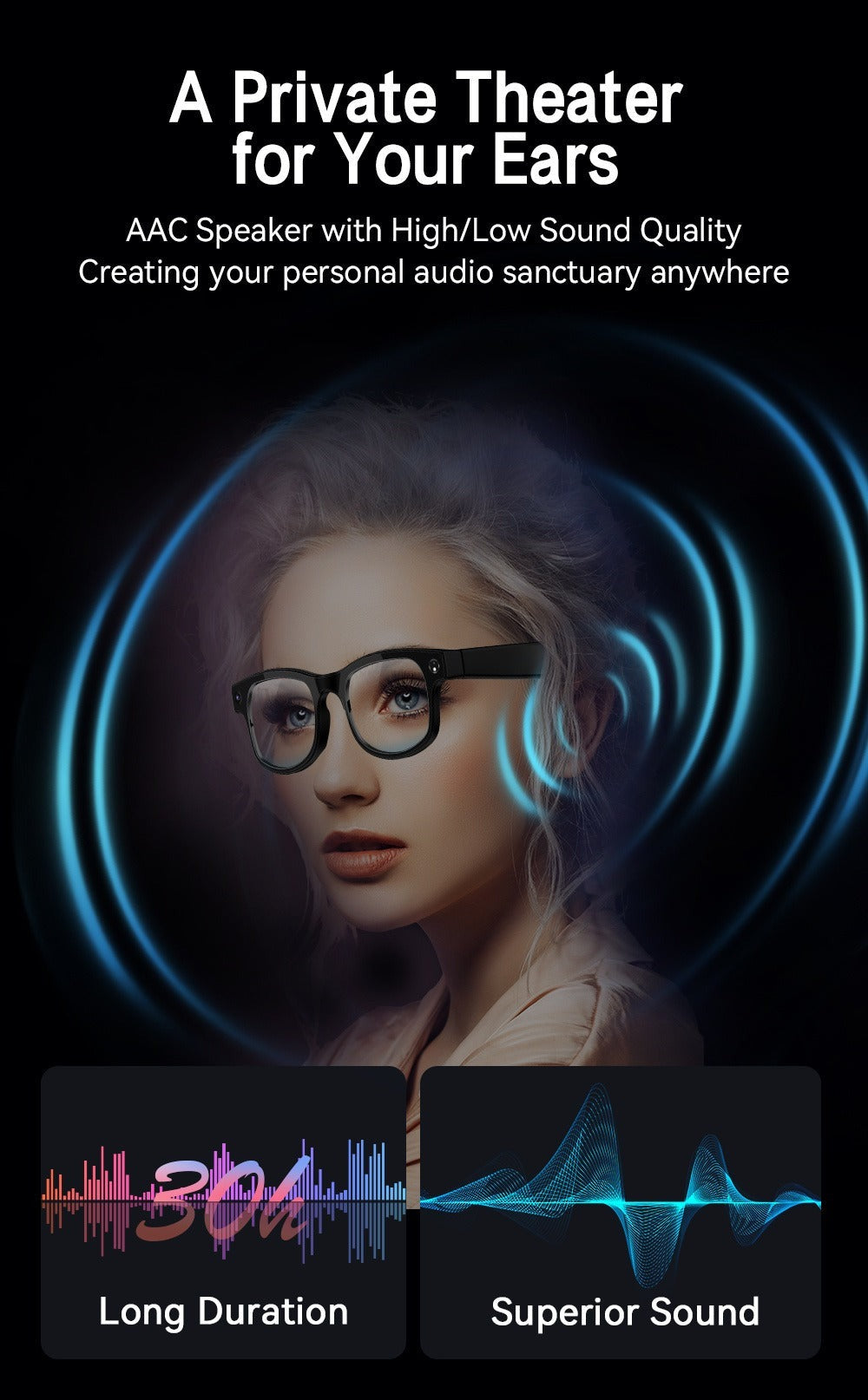 AI Smart Glasses 8MP HD Camera - Real-Time Translation, Bluetooth Call & Music, AI Object Recognition, Touch Control, Wearable Video Recording Glasses for Men Women Travel Outdoor 2026