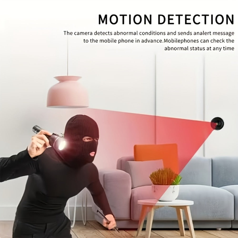 1080P Mini WiFi Security Camera 4 Pack with Night Vision & Motion Detection – 150° Rotation, Wide Angle, Indoor Compact Wireless Camera, Baby Pet Monitor, Cloud & SD Storage