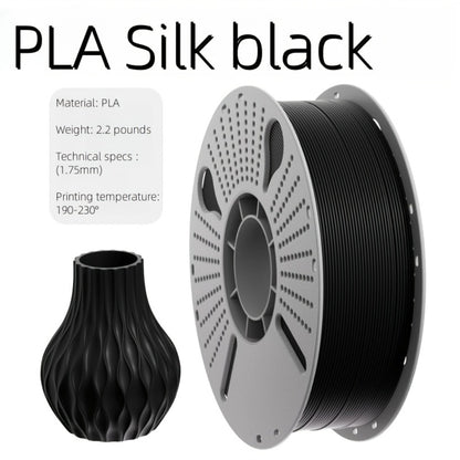 Ender 3 5 Neo PLA Filament 1.75mm 1kg 2.2LB High Gloss Low Warping – Black White Dual Tri Rainbow Multicolor Shiny Finish Smooth Extrusion for Creality & FDM 3D Printers