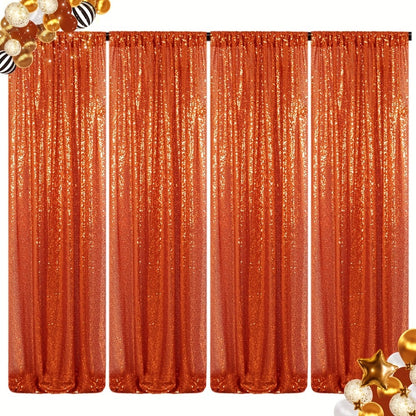 Sequin Backdrop Curtains 2FTx8FT Glitter Photography Background Panels for Party Wedding Birthday Stage Decoration Gold Yellow Shimmer Curtain Set 4 6 10 Panels Available