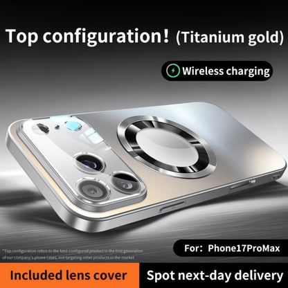 Titanium Matte iPhone Case Magnetic Wireless Charging Shockproof Glass Lens Cover for iPhone 17 Pro Max 17 Pro 17 Air 17 16 Pro Max 16 Pro 16 Plus 16 15 Pro Max 15 Pro 15 Plus 15 14 Pro Max 14 Pro 14 Plus 14